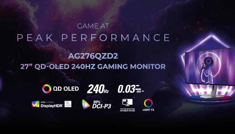 أصنع أسطورتك مع شاشات الألعاب الإلكترونية الجديدة "إيه أو سي" اَجون برو AG276QZD2 و AG456UCZD